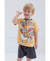 Paw Patrol Toddler Boys Chase Marshall Rubble T-Shirt and Shorts Outfit Set to