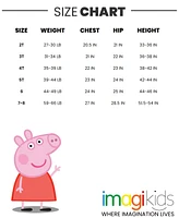 Peppa Pig Girls Peplum T-Shirt and Leggings Outfit Set to