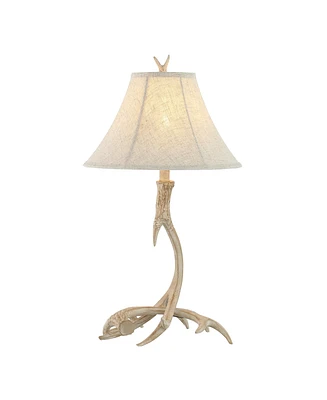 Jonathan Y Antler 27.5" Rustic Resin Led Table Lamp, Beige