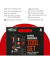 Pursonic 16-Piece Household Handy Solutions Tool Kit