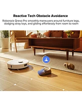 Roborock Qrevo Pro Robot Vacuum and Mop with FlexiArm Design Edge Mopping, Dynamic Hot Water Mop Washing and Auto Mop Drying, Intelligent Dirt Detecti