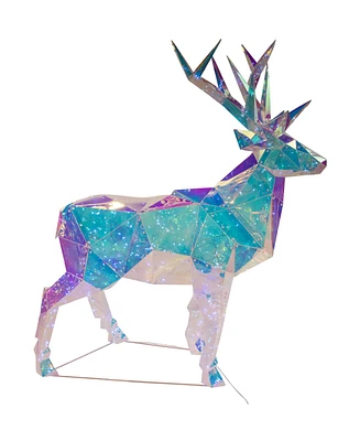 Kurt Adler Multifunction Holographic Reindeer, 35.4 Inches