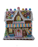 Kurt Adler 8.07-Inch Battery Operated Led Lighted Gingerbread Bubblegum Factory