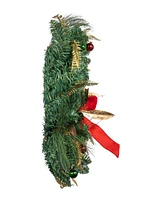 Kurt Adler Unlit Ribbon Wreath, 24 Inches