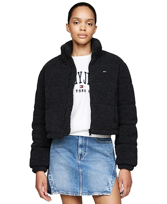 Tommy Jeans Women's Cropped Teddy Essential Coat