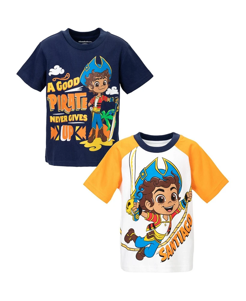 Nickelodeon Boys Santiago Of The Seas 2 Pack Graphic T-Shirts To