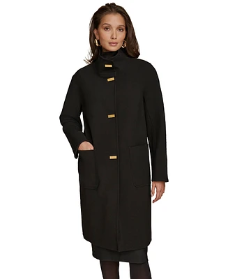 Donna Karan New York Women's Stand-Collar Single-Breasted Coat