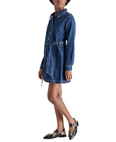 Steve Madden Women's Jolena Belted Denim Shirtdress