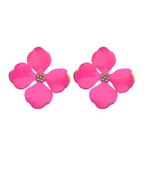 Swanky Designs Small Floral Statement Earrings