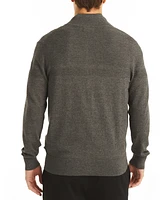 Nautica Men's Navtech Mock-Neck Full-Zip Sweater