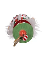 Kurt Adler Unlit Berries and Pinecone Rattan Wreath, 11 Inches