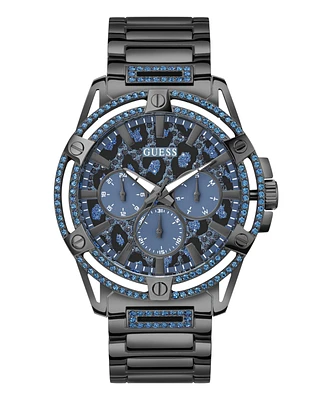 Guess Men's Multi-Function Gunmetal Steel Watch 48mm