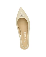 Guess Women's Zanda Slingback Pointed Toe Block Heels