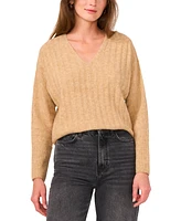 Vince Camuto Women's Ribbed V-Neck Dolman-Sleeve Sweater