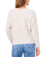 Vince Camuto Women's Ribbed V-Neck Dolman-Sleeve Sweater