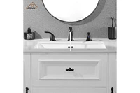 Casainc Widespread Faucet 2-handle Bathroom with Drain 1.2 Gpm