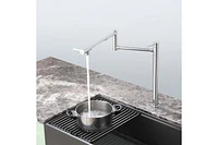 Casainc 1.8 Flow Pot Filler Kitchen Faucet with 2 Handle