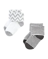 Hudson Baby Baby Boys Hudson Unisex Grow With Me Socks 12pk, Sunshine, 0-24 Months