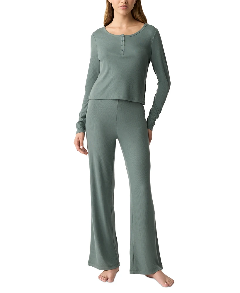 Gap GapBody Women's Long-Sleeve Rib Pajama Top