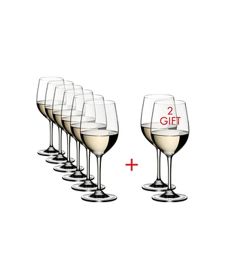 Riedel Vinum Viognier/Chardonnay Wine Glasses, Buy 6 Get 8