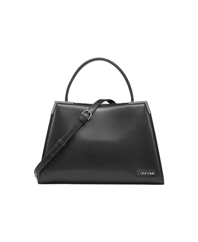 Calvin Klein Mica Top Handle Convertible Satchel