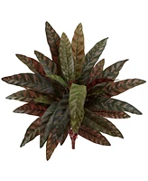 Slickblue Peacock Artificial Plant for Bold Indoor Decor (Set of 4)
