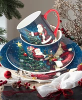 Certified International Santa's Secret 16 Pc. Dinnerware Set, Service for 4