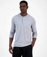 Alfani Men's Alfatech Solid Henley, Created for Macy's