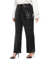 Muse Plus Sequined Pull-On Pants