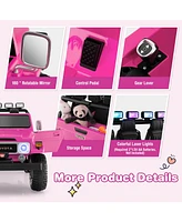 Sugift 12V 2-Seat Licensed Kids Ride On Toyota FJ40 Car with 2.4G Remote Control