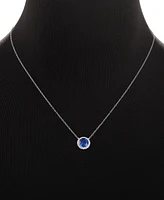 Holiday Lane Cubic Zirconia Birthstone Pendant Necklace Sterling Silver, 16" + 2" extender