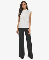 Calvin Klein Women's Twist-Front Cap-Sleeve Top