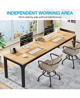 Tribesigns 78.7 Inches Extra Long Computer Desk 2 Person Desk, Double