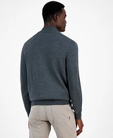 Alfani Men's Long-Sleeve Half-Zip Merino Sweater, Created for Macy's