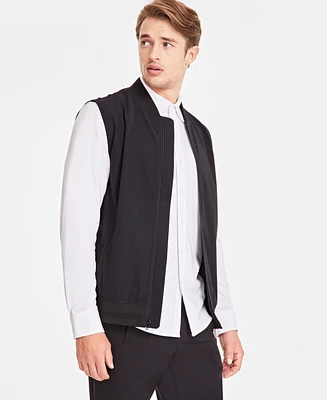 Alfani Men's Alfatech Zipper Vest, Created for Macy's