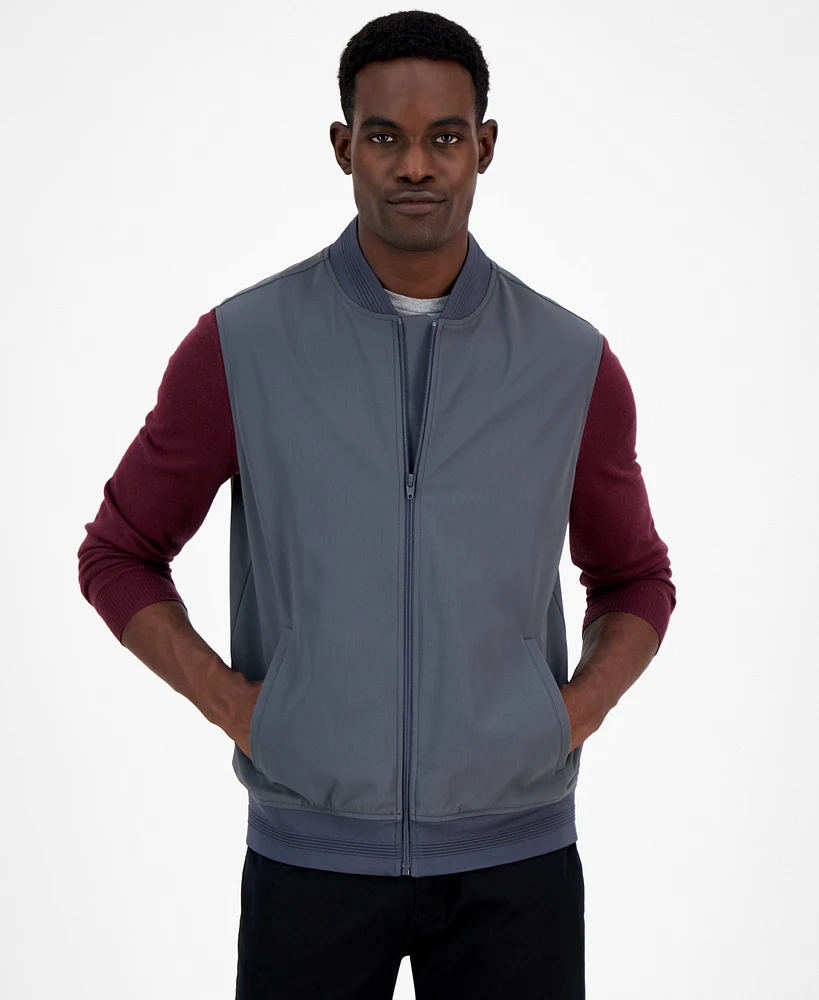 Alfani Men's Alfatech Zipper Vest, Created for Macy's