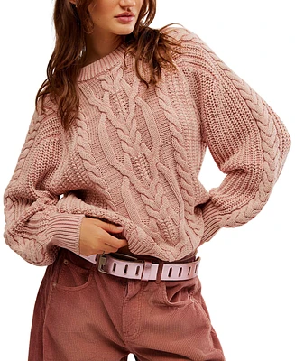 Free People Women's Frankie Cable Sweater