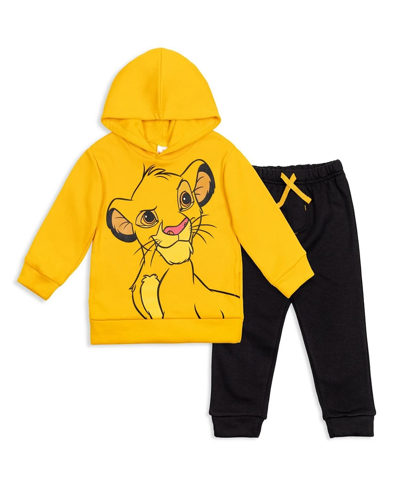 Disney Baby Boys Lion King Fleece Pullover Hoodie and Pants Outfit Set to (18 Months - 10-12)