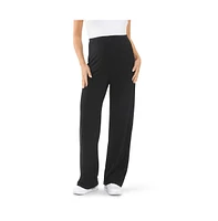 Ripe Maternity Cindy Rib Straight Leg Pant Black