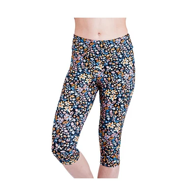 Calypsa Women's Capri Swim Leggings