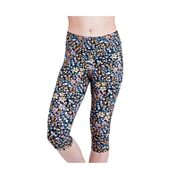 Calypsa Women's Capri Swim Leggings