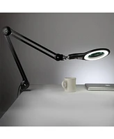 Brightech Lightview Pro Led Screw Clamp Magnifier Desk Lamp - (2.25x) 5 Diopter