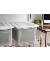 Iris 4 Pack Letter/Legal Size File Box