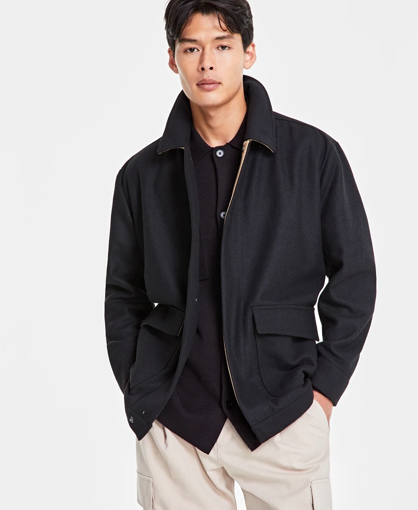 Alfani Men's Short Car Coat, Created for Macy's