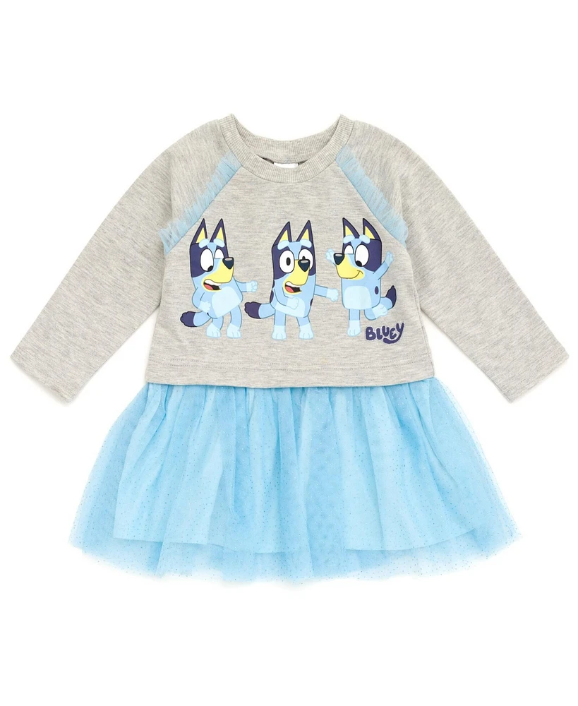 Bluey Girls French Terry Dress to (2T