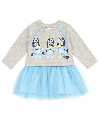 Bluey Girls French Terry Dress to (2T