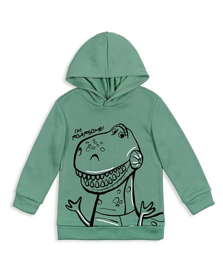 Disney Toddler Boys Pixar Toy Story Buzz Lightyear Woody Rex Forky Fleece Pullover Hoodie to