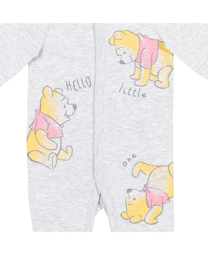 Disney Baby Boys Winnie the Pooh Lion King Monsters Inc. Pixar Toy Story 2 Pack Sleep N' Play Coveralls Newborn to