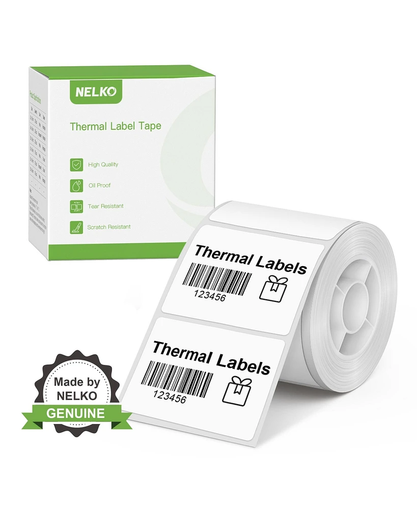 Nelko Thermal Labels for PM220 Label Maker, 1.57'' x 1.18'' (40x30mm) Thermal Sticker Label, Waterproof, Multi-Purpose Label Tape, 1 Roll of 230 Self