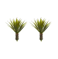 Slickblue Spiky Agave Plant for Bold, Desert-Inspired Decor (Set of 2)